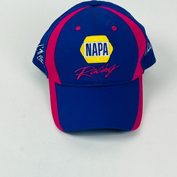 NAPA Racing Martin Truex Jr. Blue Pink Breast Cancer Awareness Racing Ball Cap - Picture 1 of 6